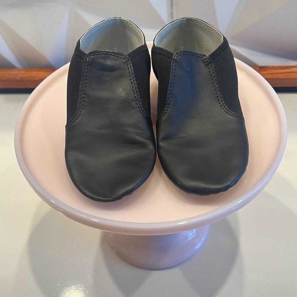Youth Black Leather Jazz Boots New in Box